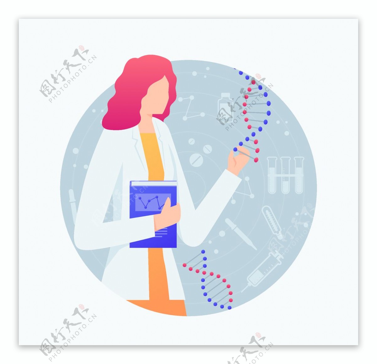 矢量卡通科学实验人物图片素材 编号37099668 图行天下