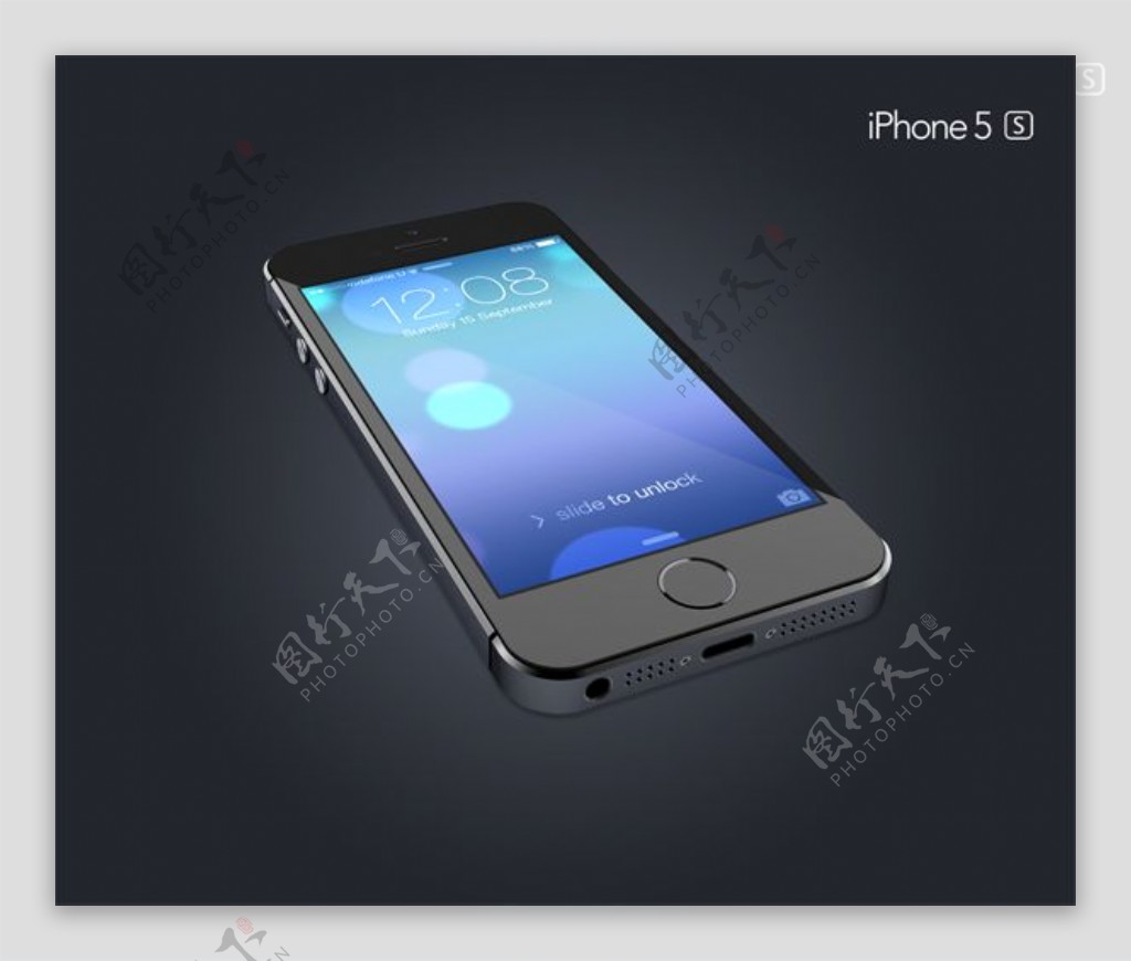 iPhone5S黑色模型素材