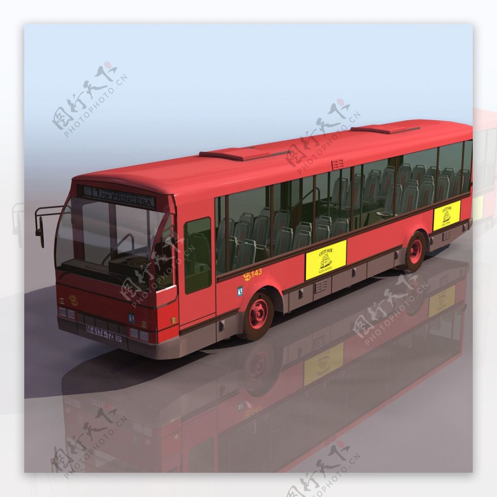 EMT客车3d模型图片