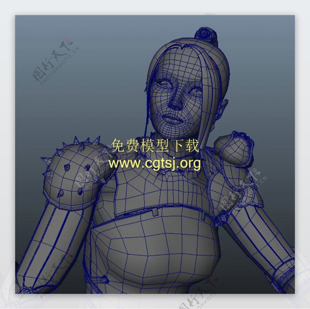 3D女性游戏模型