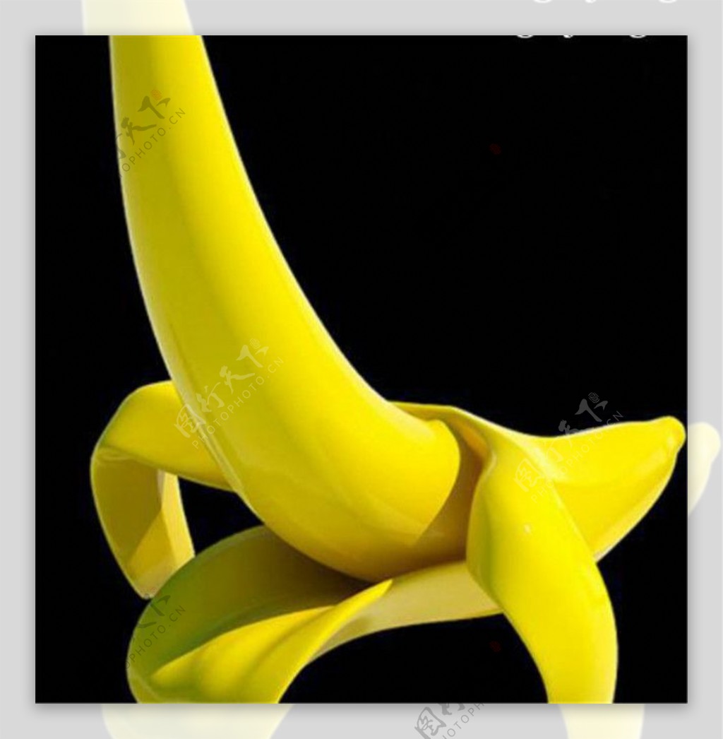 黄色香蕉游戏模型素材