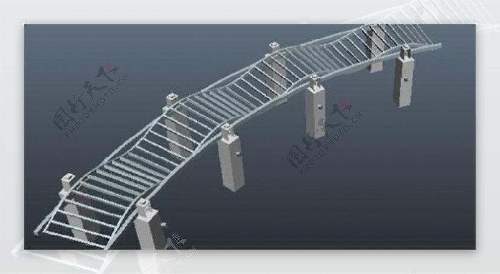 条块桥梁游戏模型
