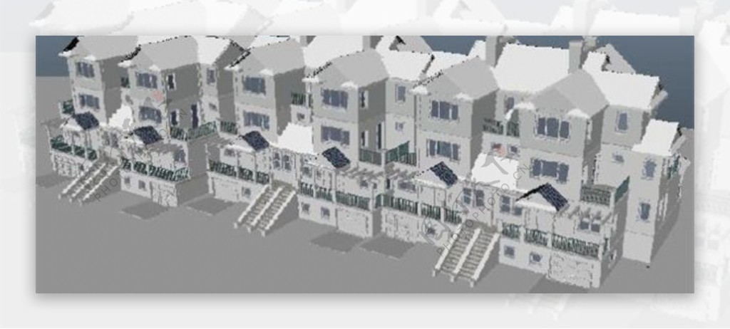 地产房子游戏模型