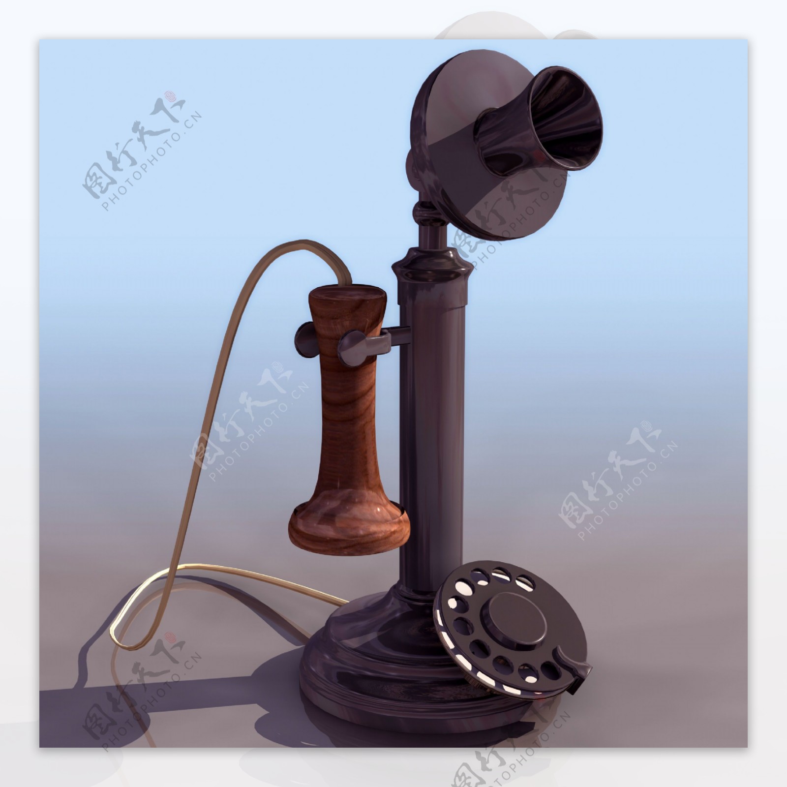 TELEFONO老式电话机模型01