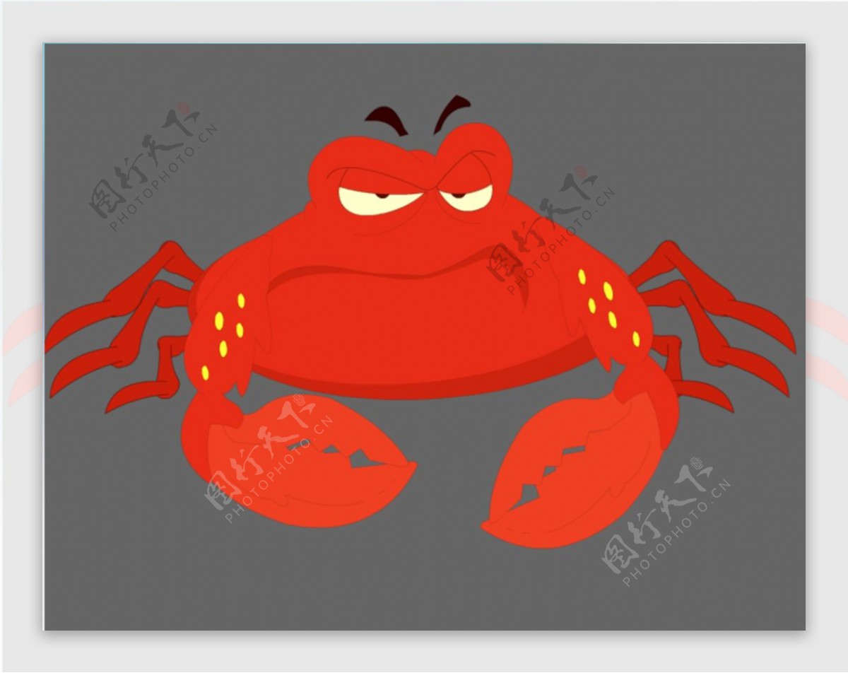 愤怒的螃蟹flash动物素材