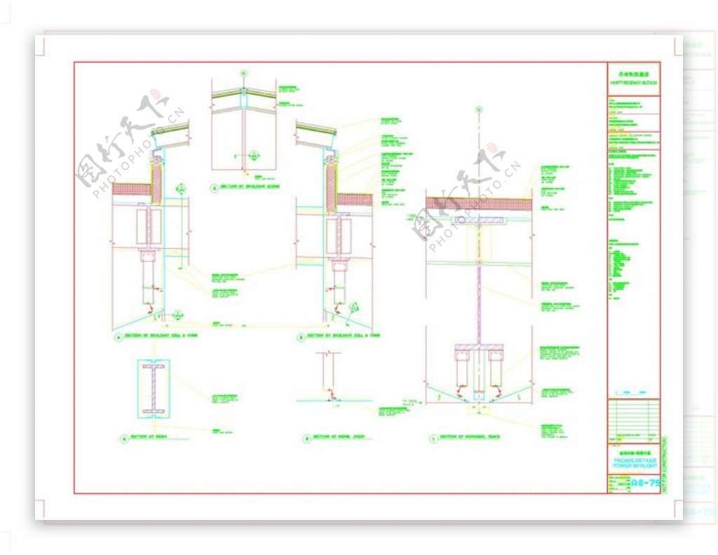 苏州凯悦酒店建筑设计CAD图纸