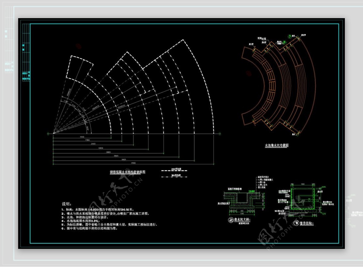 某公园全套景观cad设计素材