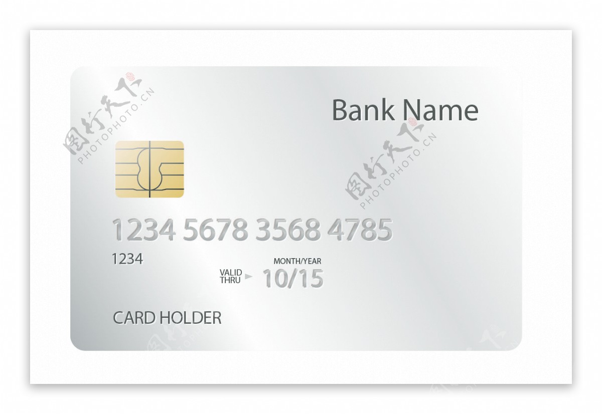 银行卡模版