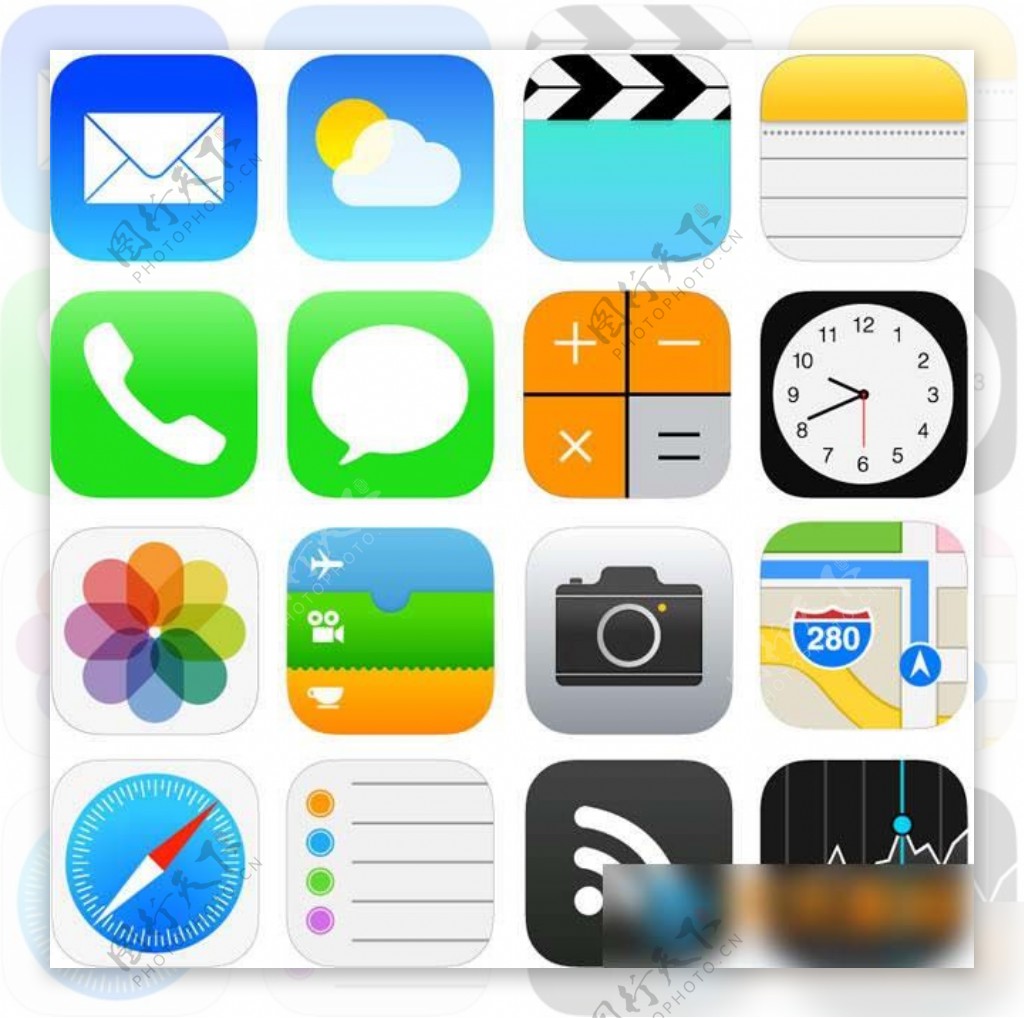 IOS7精美图标