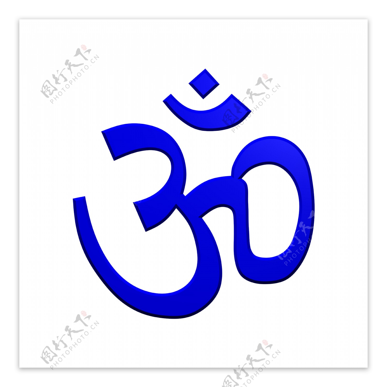 蓝色的印度教的象征