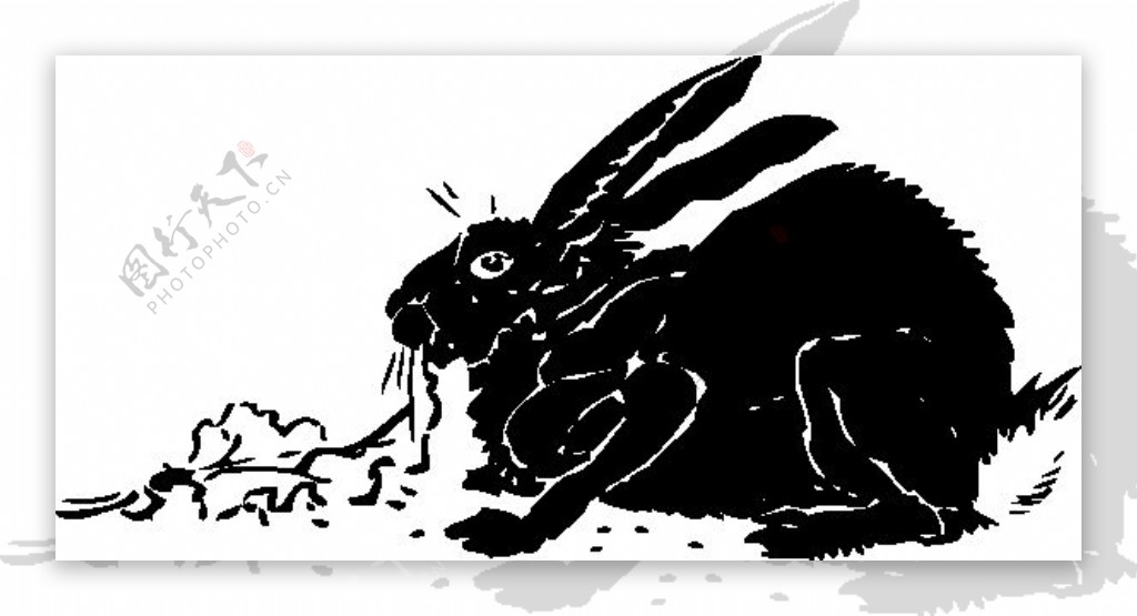 黑兔剪贴画