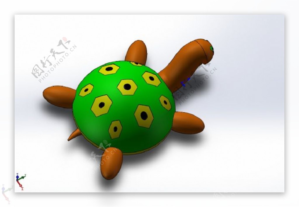 小萌龟3D模型