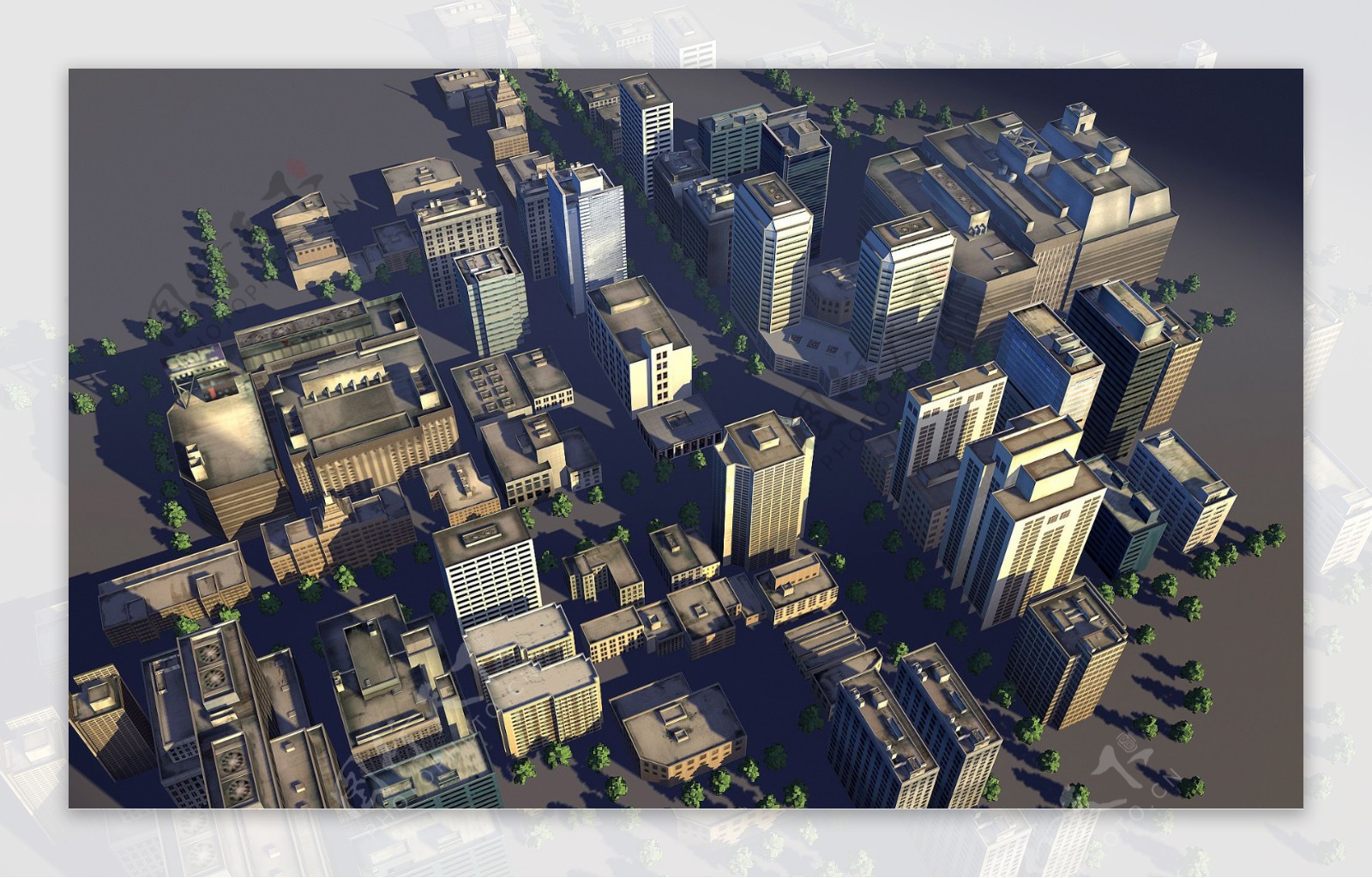 城市配楼模型