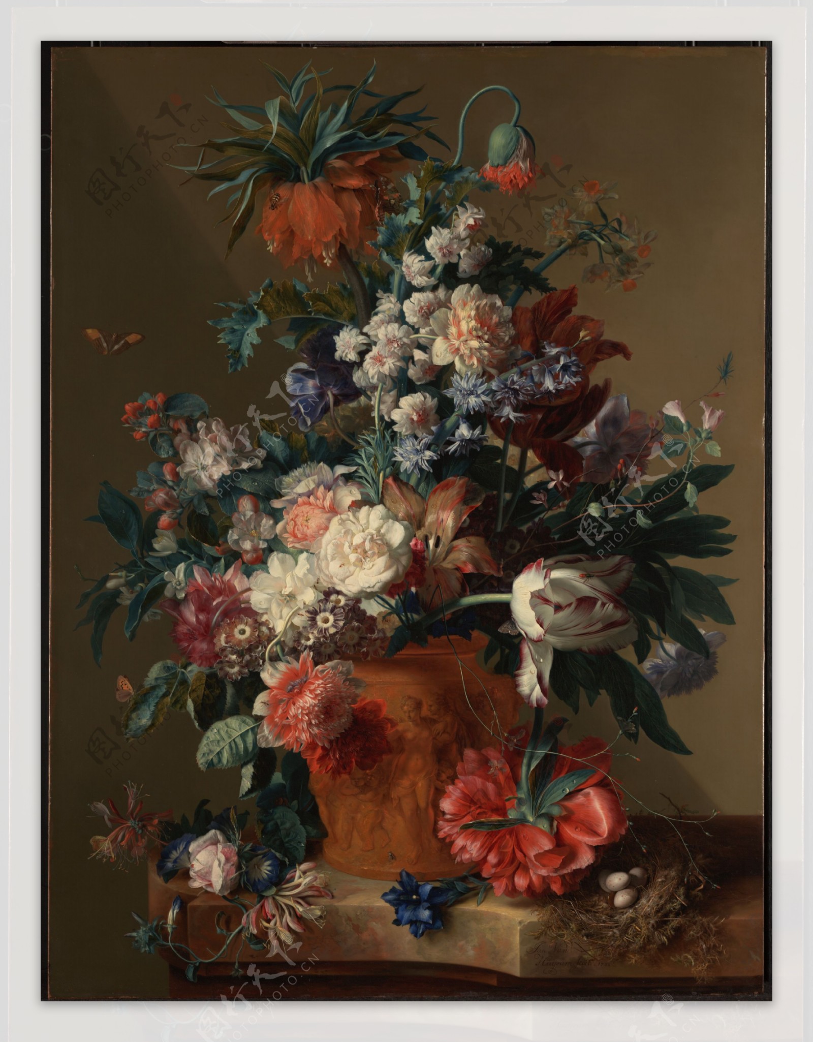 高清古典油画花卉