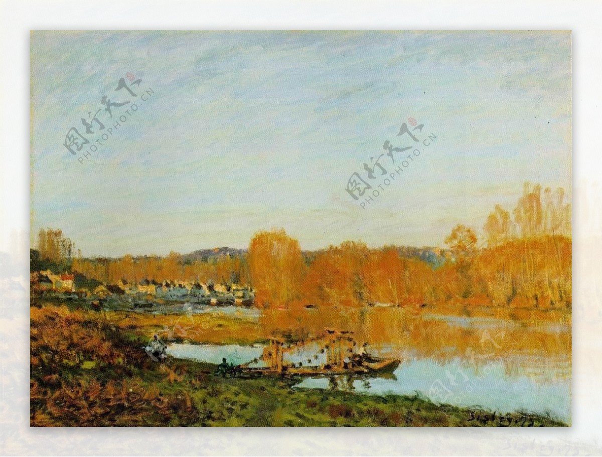 AlfredSisley0085法国画家阿尔弗雷德西斯莱AlfredSisley印象派风景自然油画装饰画