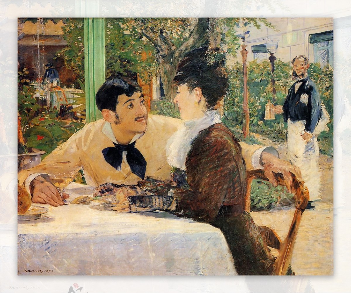 EdouardManet0063法国画家爱德华马奈EdouardManet印象派人物女性风景静物人体油画装饰画