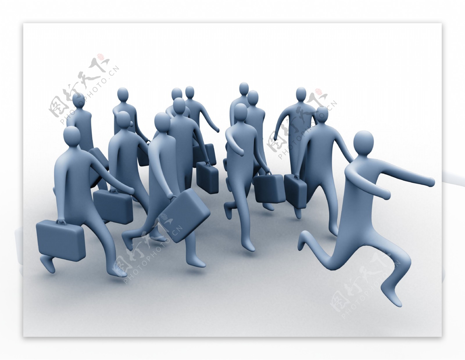 走路的3D小人图片素材-编号01522678-图行天下