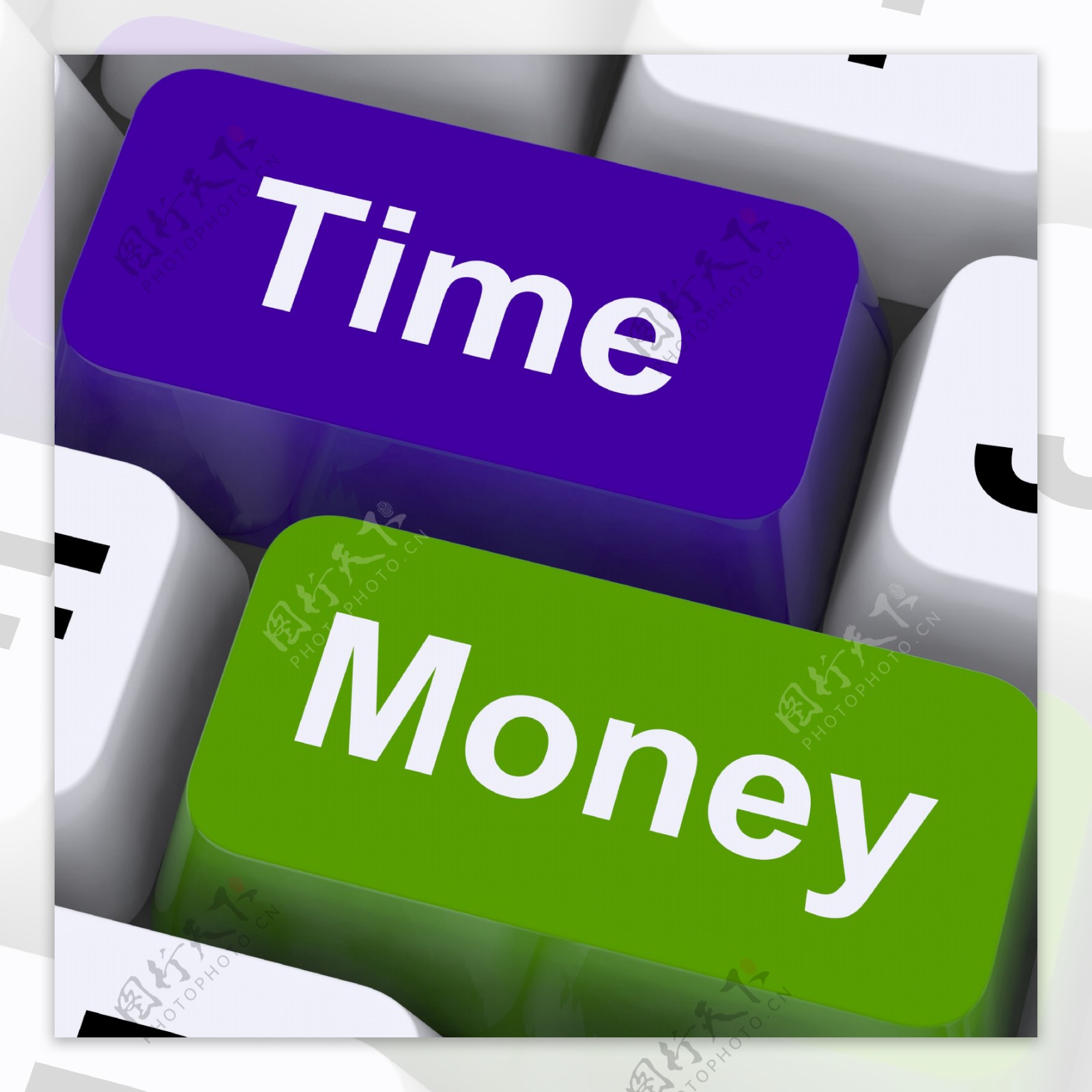 时间金钱的键显示小时比财富更重要