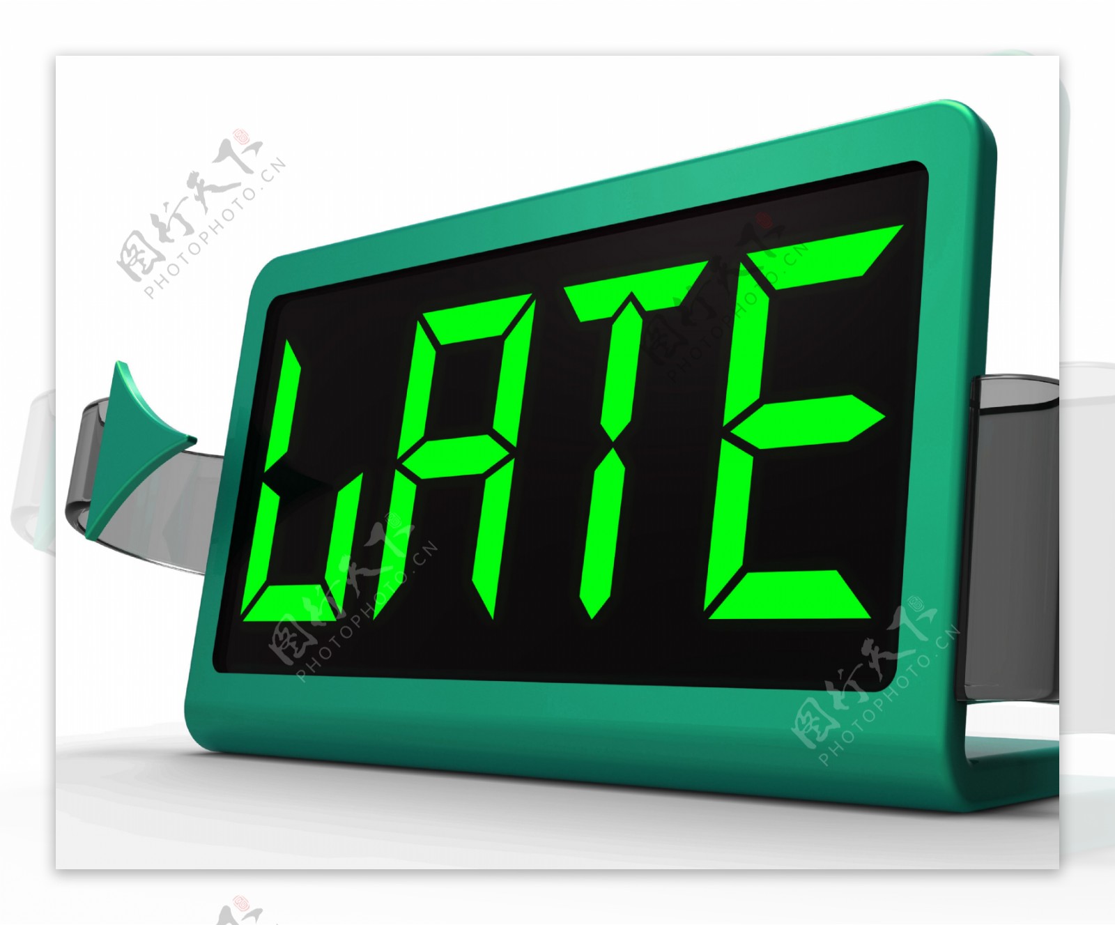 时钟显示延迟时间和迟到晚消息