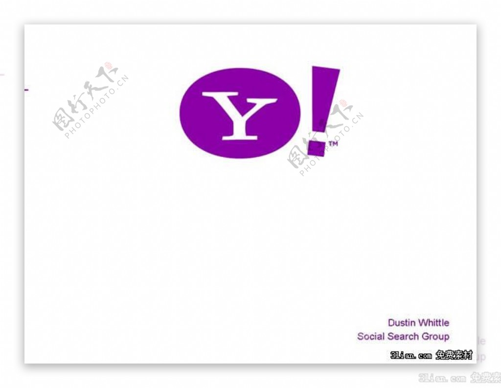 Yahoo风格PPT模板