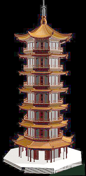 中式建筑3d模型下载3d建筑模型下载21