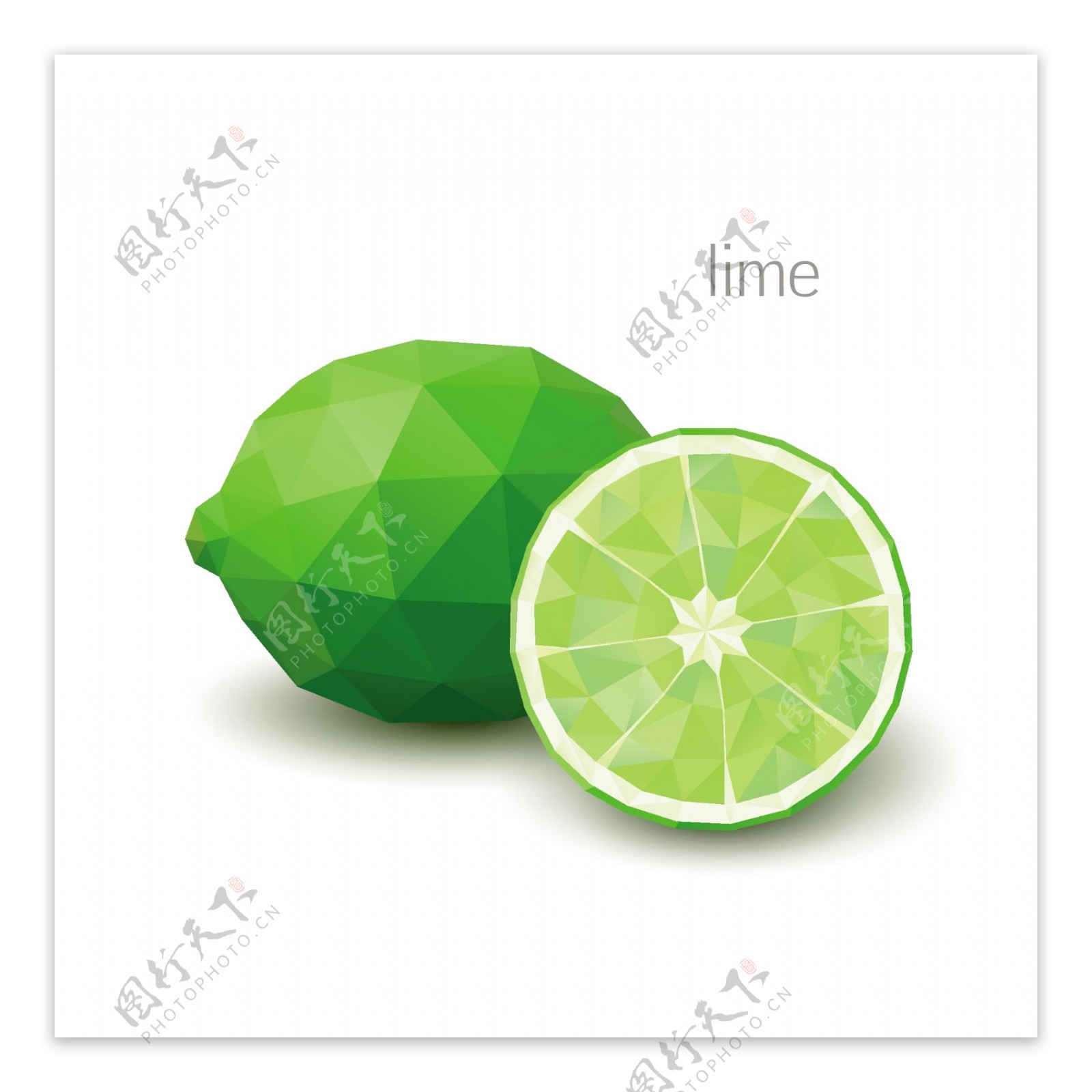 青柠檬水果设计图片
