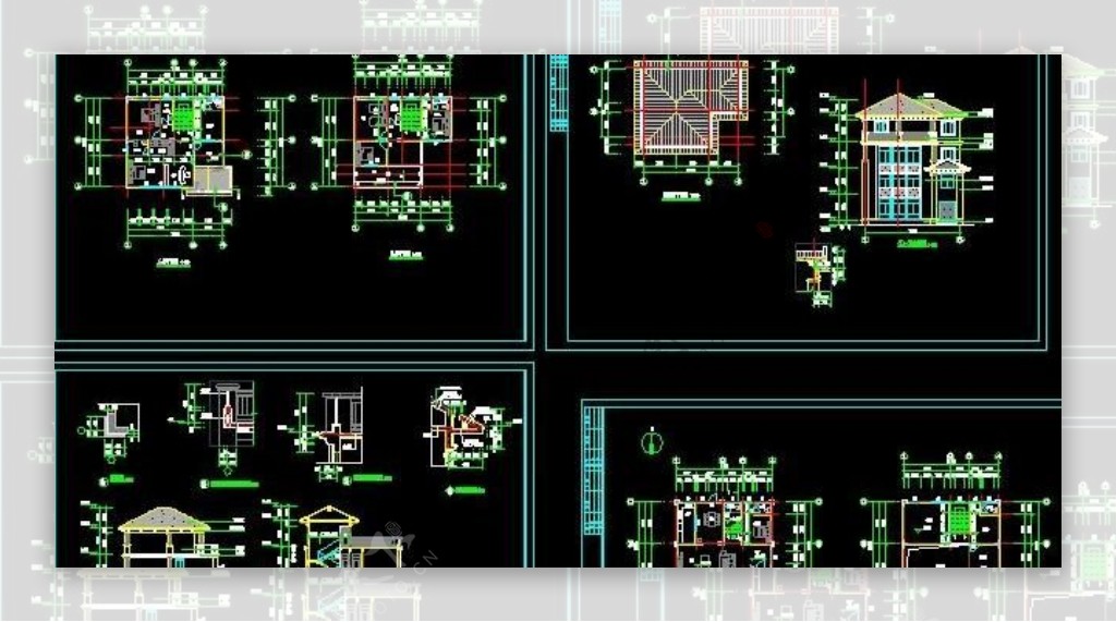 四层小别墅施工图nbsp11x10