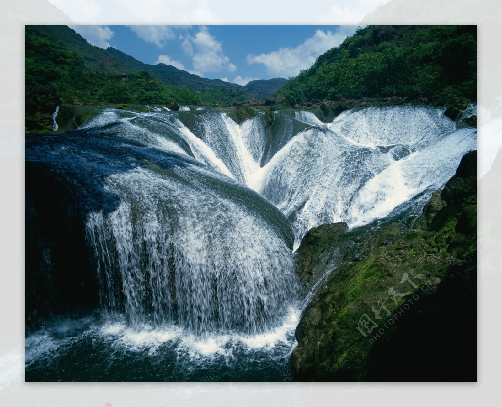 瀑布山水圖 山水瀑布背景图片下载_免费高清山水瀑布背景设计素材_图精灵