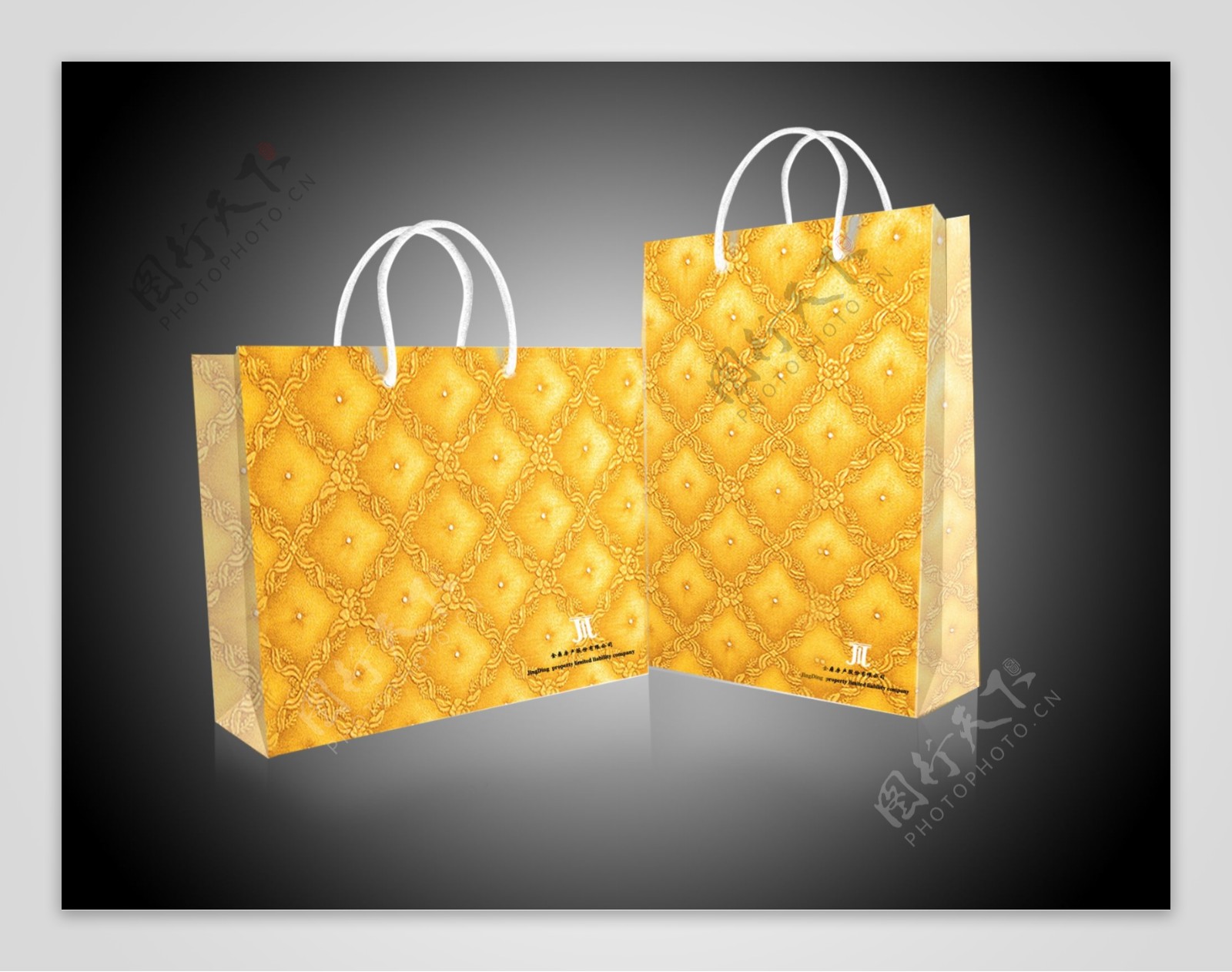 手提袋vi设计袋子纸袋cisci金色礼品袋图片