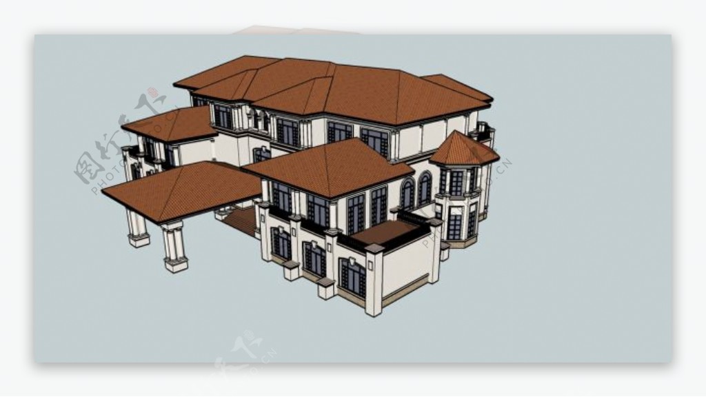 别墅模型skp格式