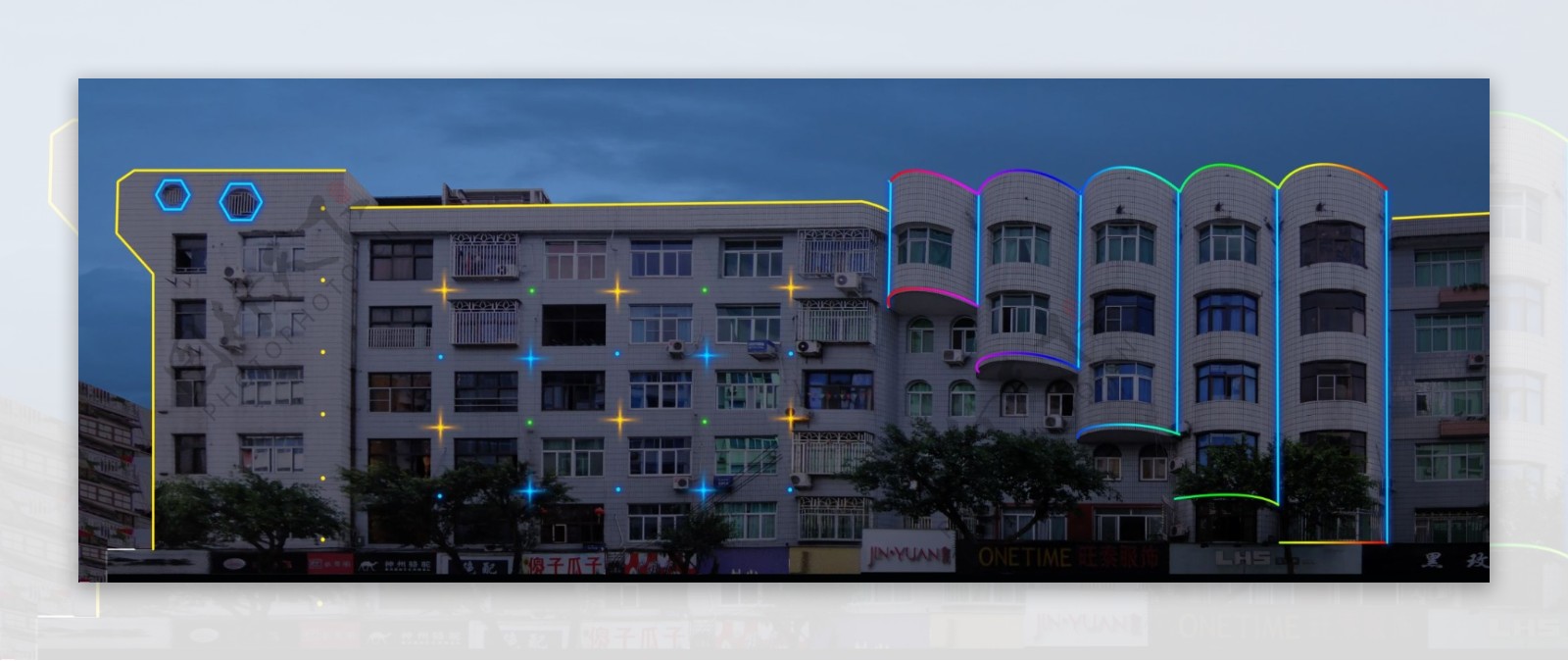街道住宅区亮化工程设计方案图片
