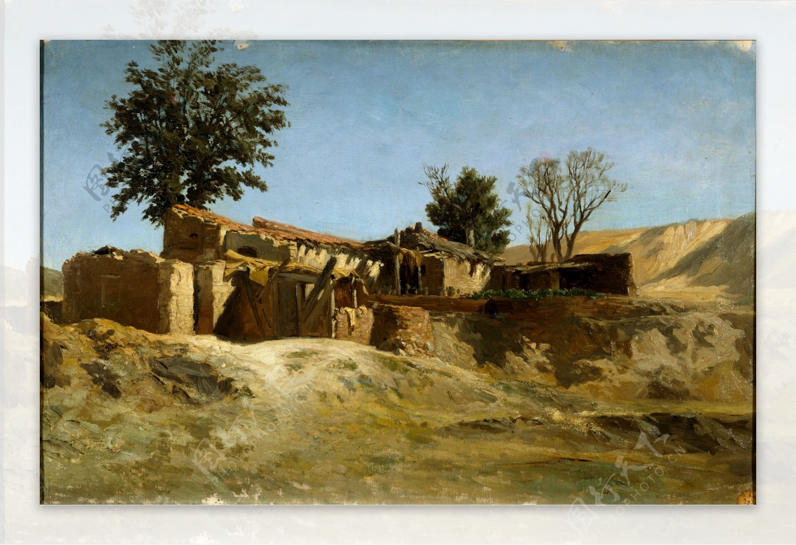 HaesCarlosdeTileFactoriesonPrincipePioHillCa.1872画家古典画古典建筑古典景物装饰画油画