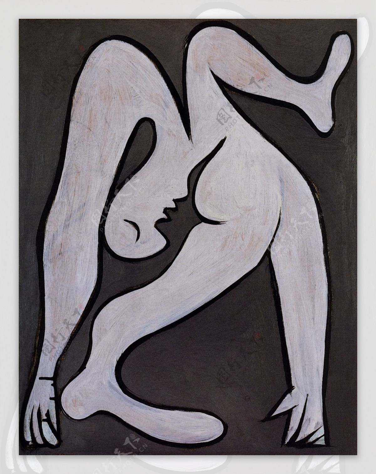 1930Femmeacrobate西班牙画家巴勃罗毕加索抽象油画人物人体油画装饰画