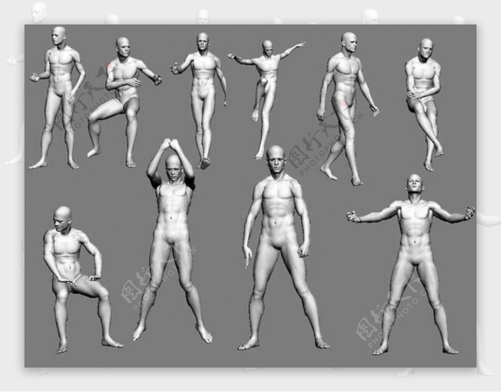 人物男性3d模型素材人物模型素材免费下载3d人体效果39