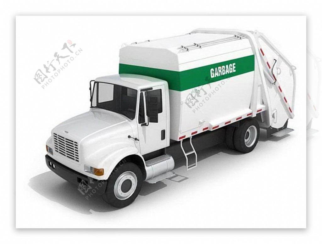 垃圾运输车模型图片
