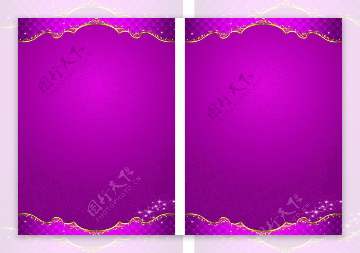 紫色相框图片