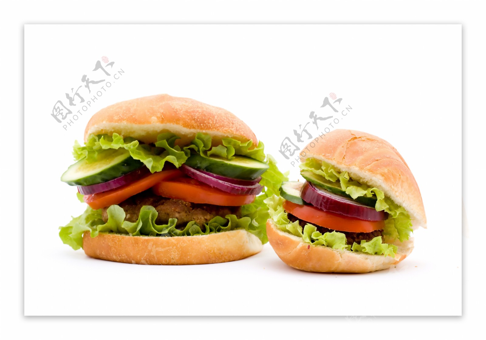 设计素材面包蔬菜夹心三明治