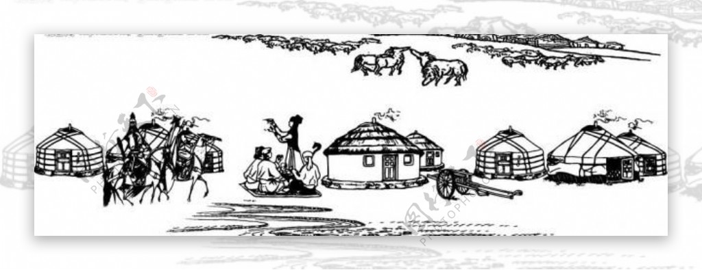 蒙古风情图片