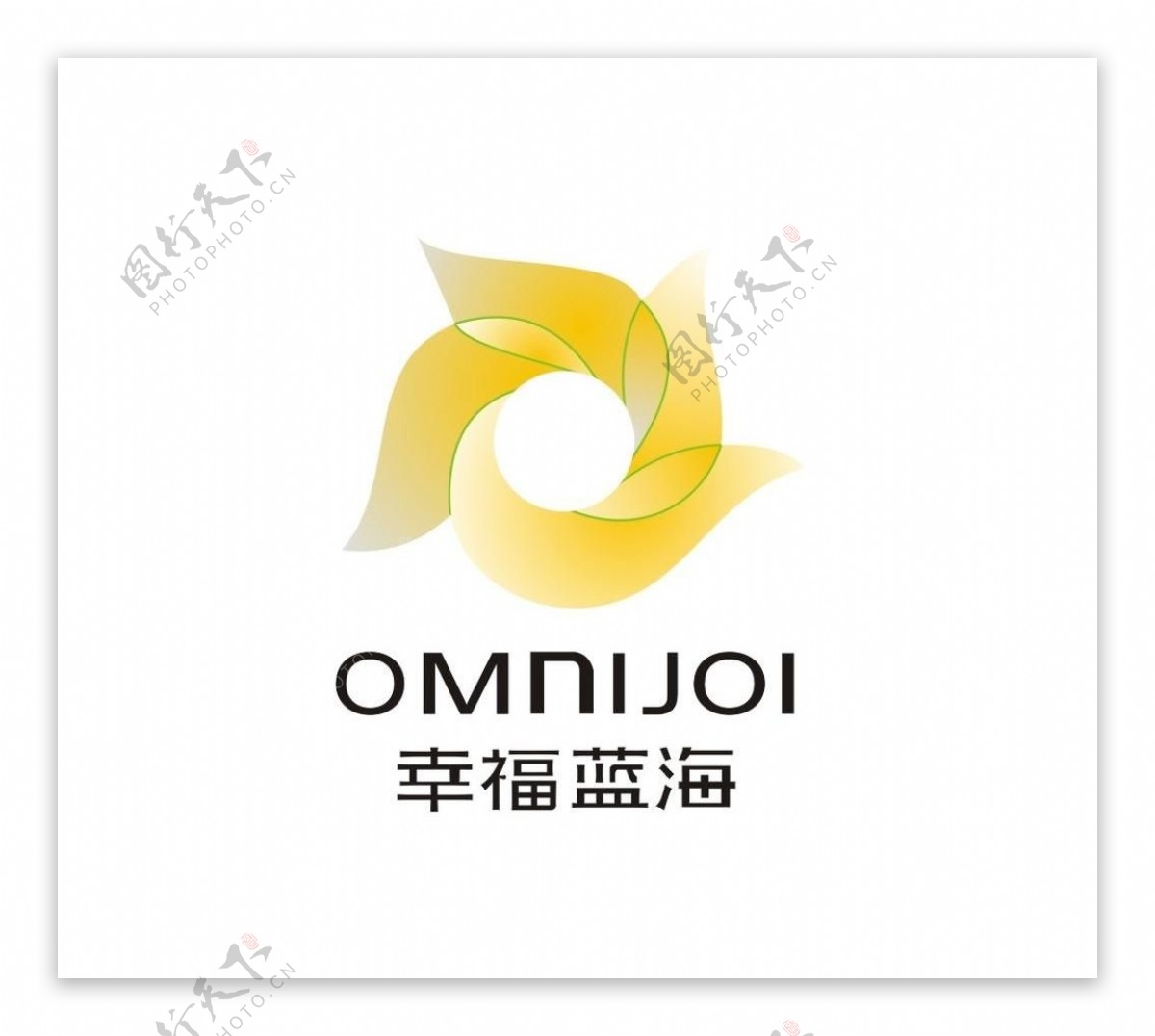 幸福蓝海logo矢量图图片