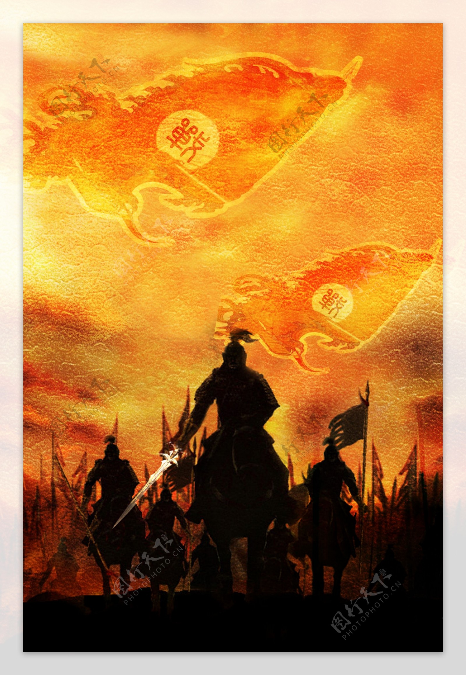 古代战场海报背景图片下载_3402x2410像素JPG格式_编号ve7f4qymz_图精灵