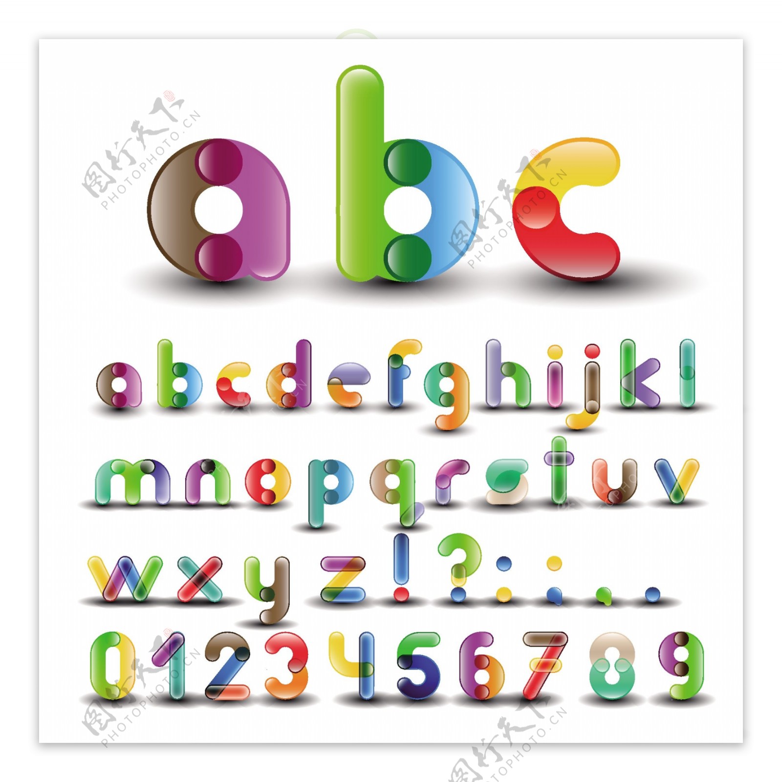 字母与数字设计图片
