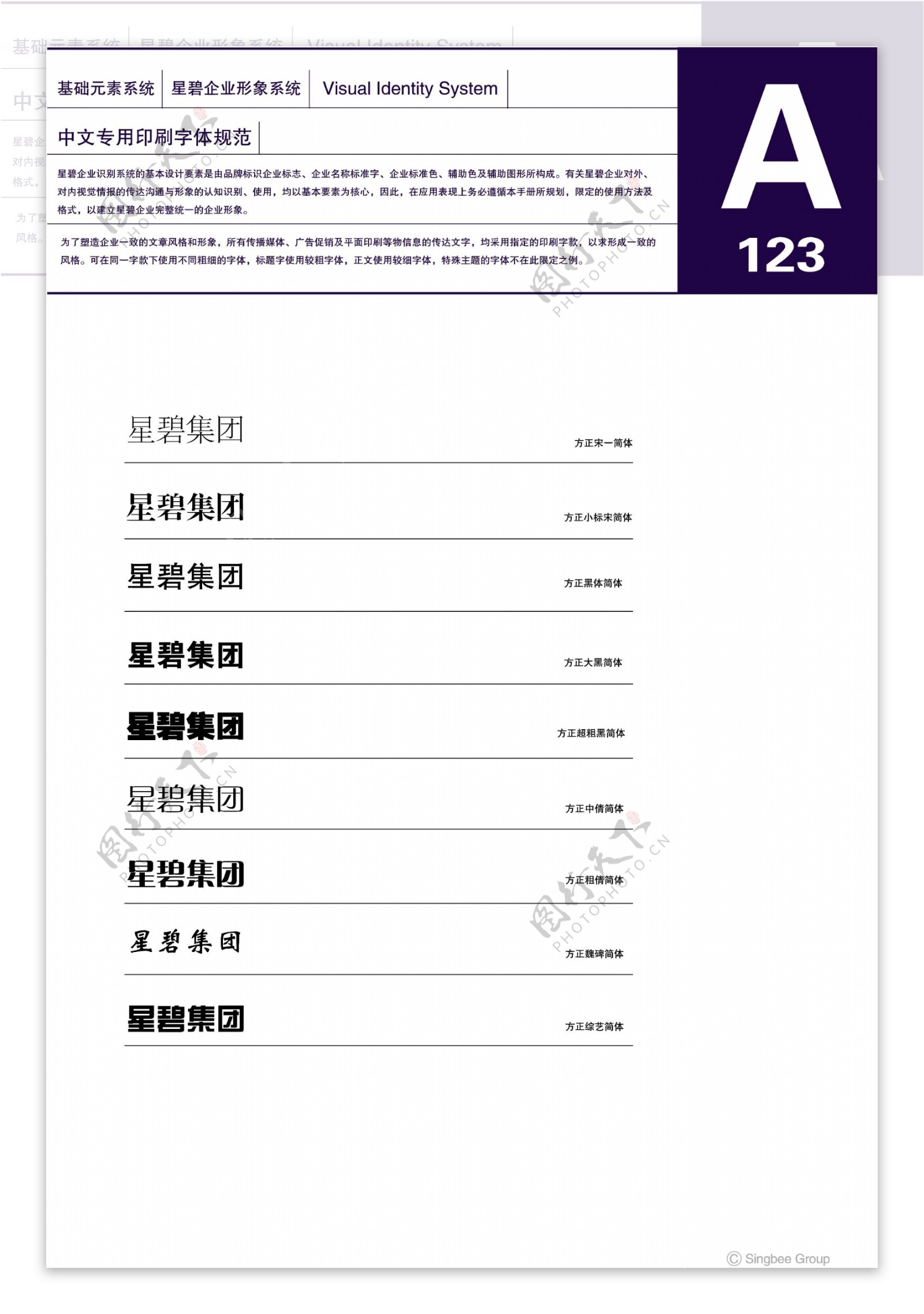 杭州星碧水晶VI矢量CDR文件VI设计VI宝典企业基础元素系统规范