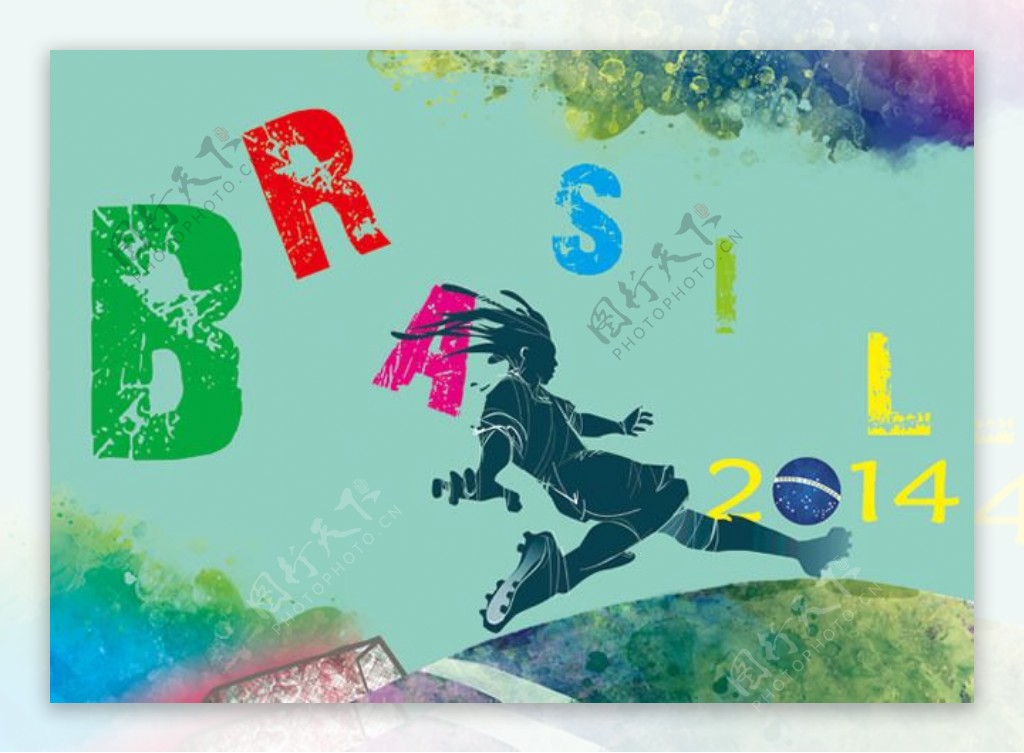 2014巴西世界杯海报设计psd素材