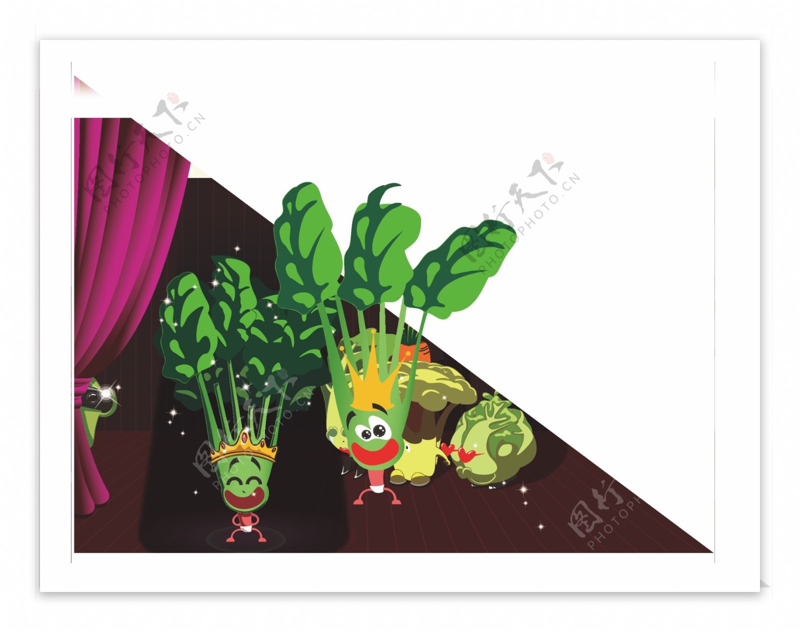 水果蔬菜卡通形象图片