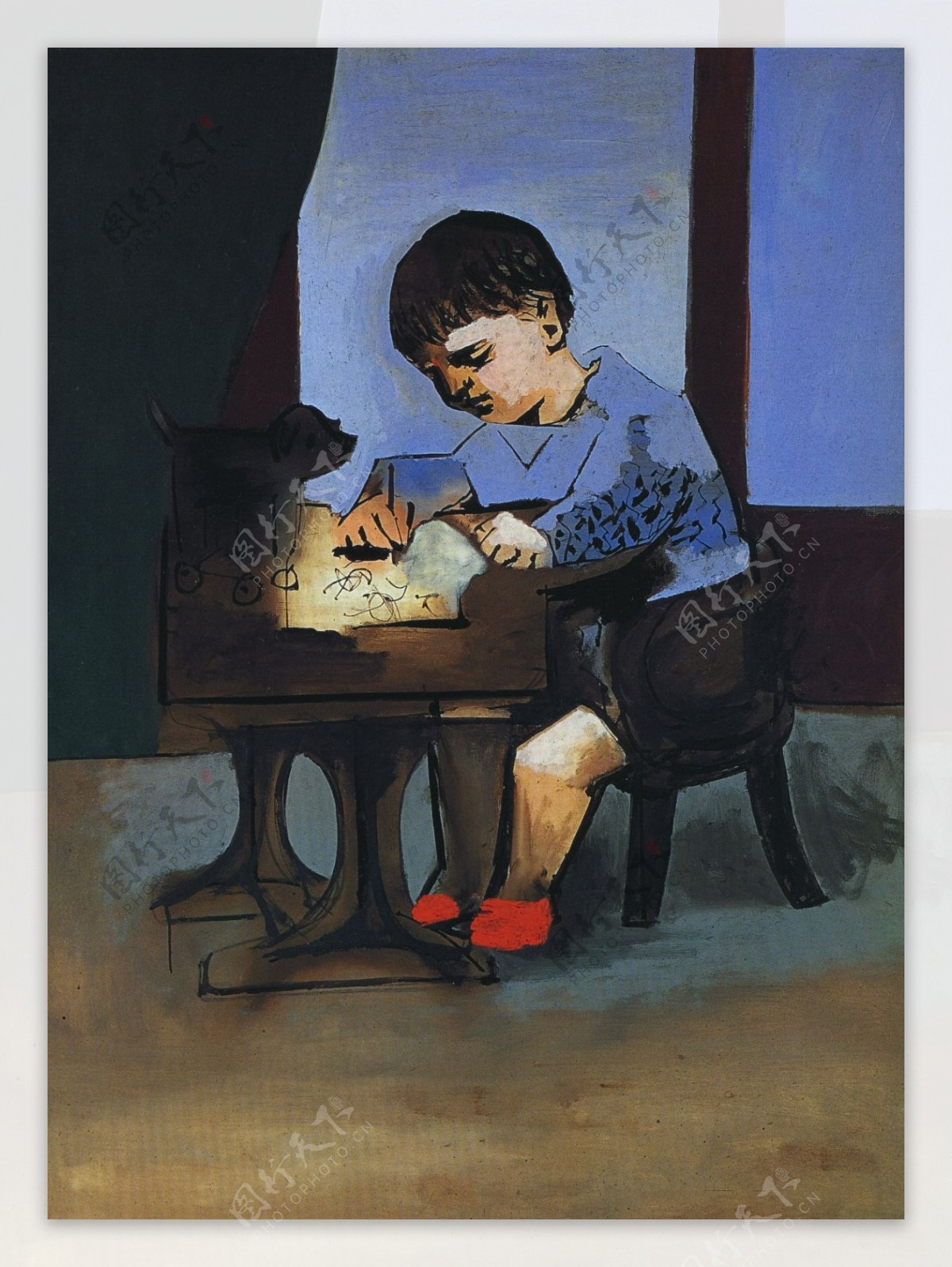 1923Pauldessinant西班牙画家巴勃罗毕加索抽象油画人物人体油画装饰画