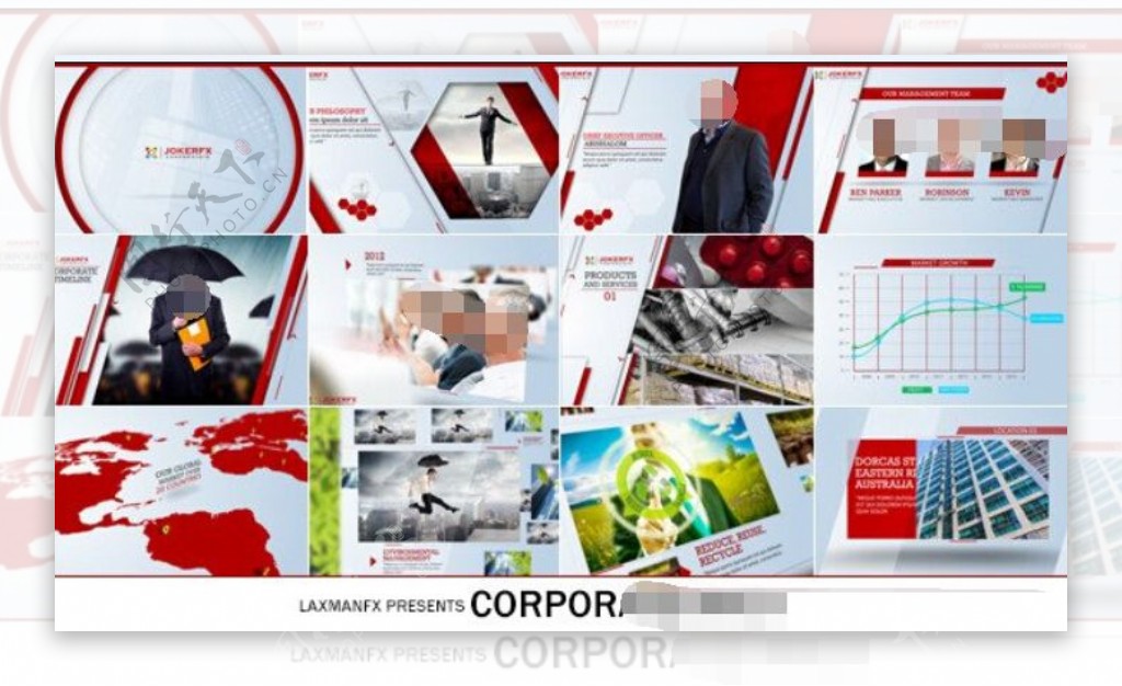 公司企业宣传片包装动画AE模板