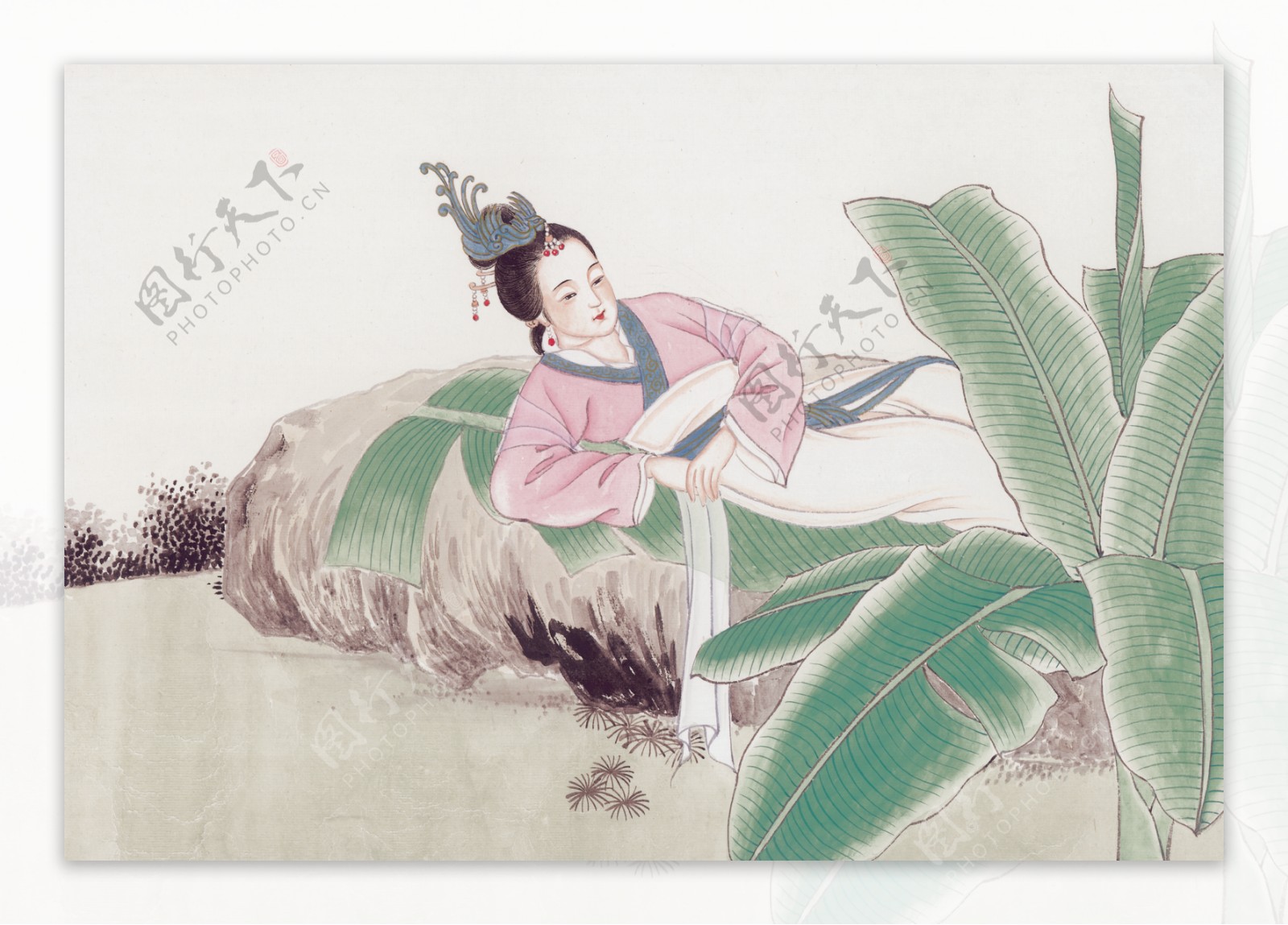 中华艺术绘画古画绘画仙女神仙嫦娥貂蝉西施中国古代绘画