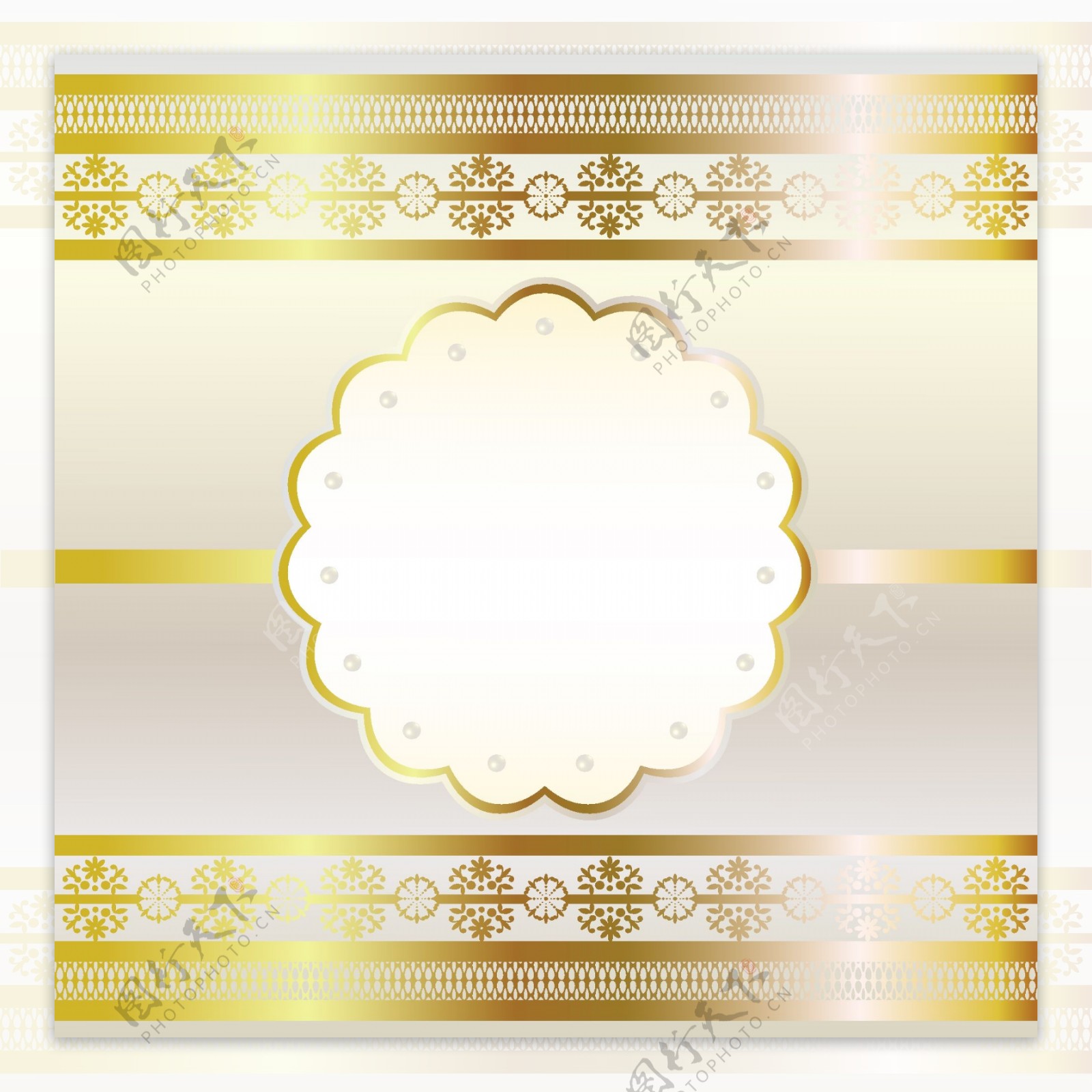 金色欧式花纹边框图片