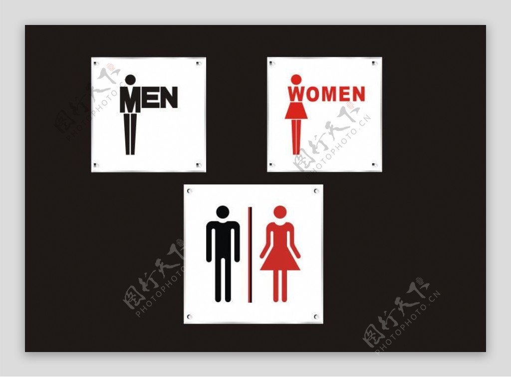洗手间标志创意图片