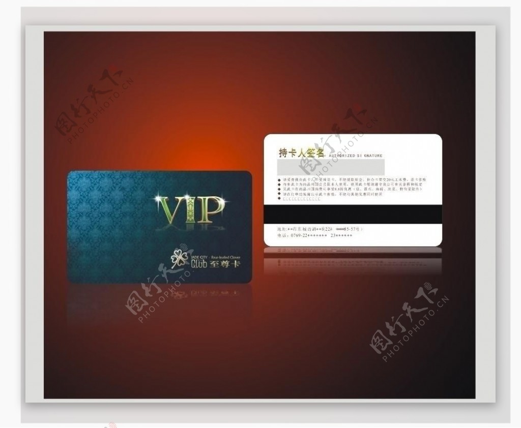 vip卡片设计模板图片